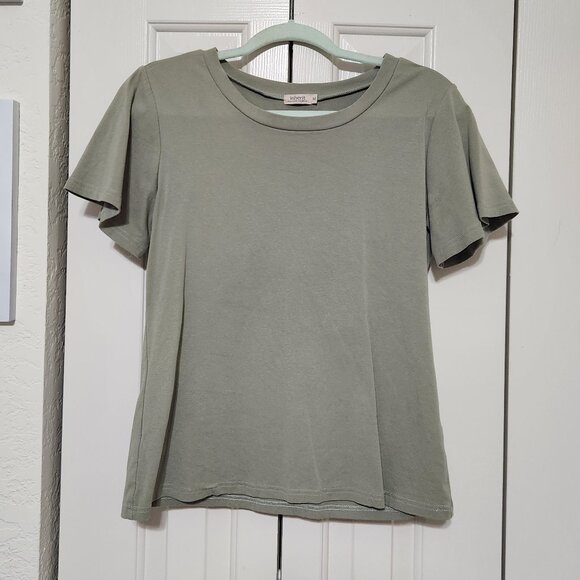 Inherit Flutter Sleeve Basic Tee – Olive Green – Size M – Like New - Picture 1 of 1